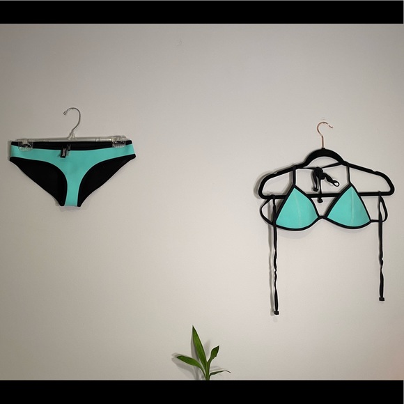 Beautiful mint blue/green Triangl bathing suit - Picture 1 of 7